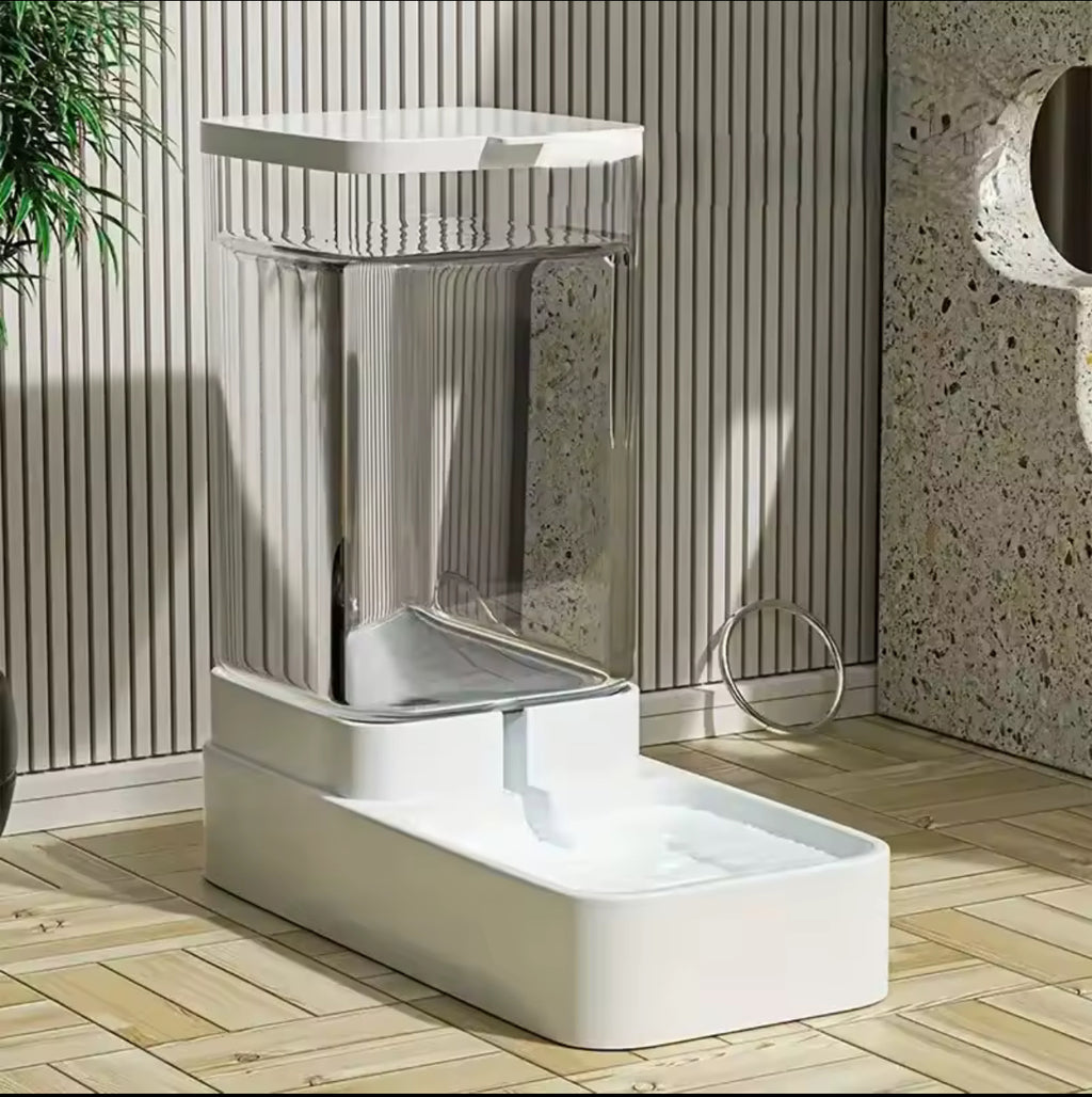 PetFlow 2-i-1 – Automatisk Mat- & Vattenautomat för Katt och Hund