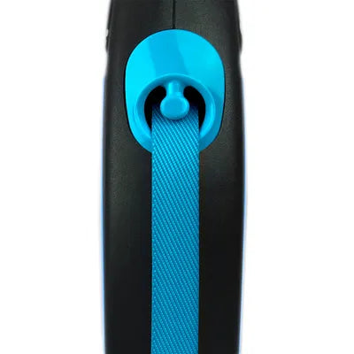 Flexi New Neon bandkoppel blått, 5 m