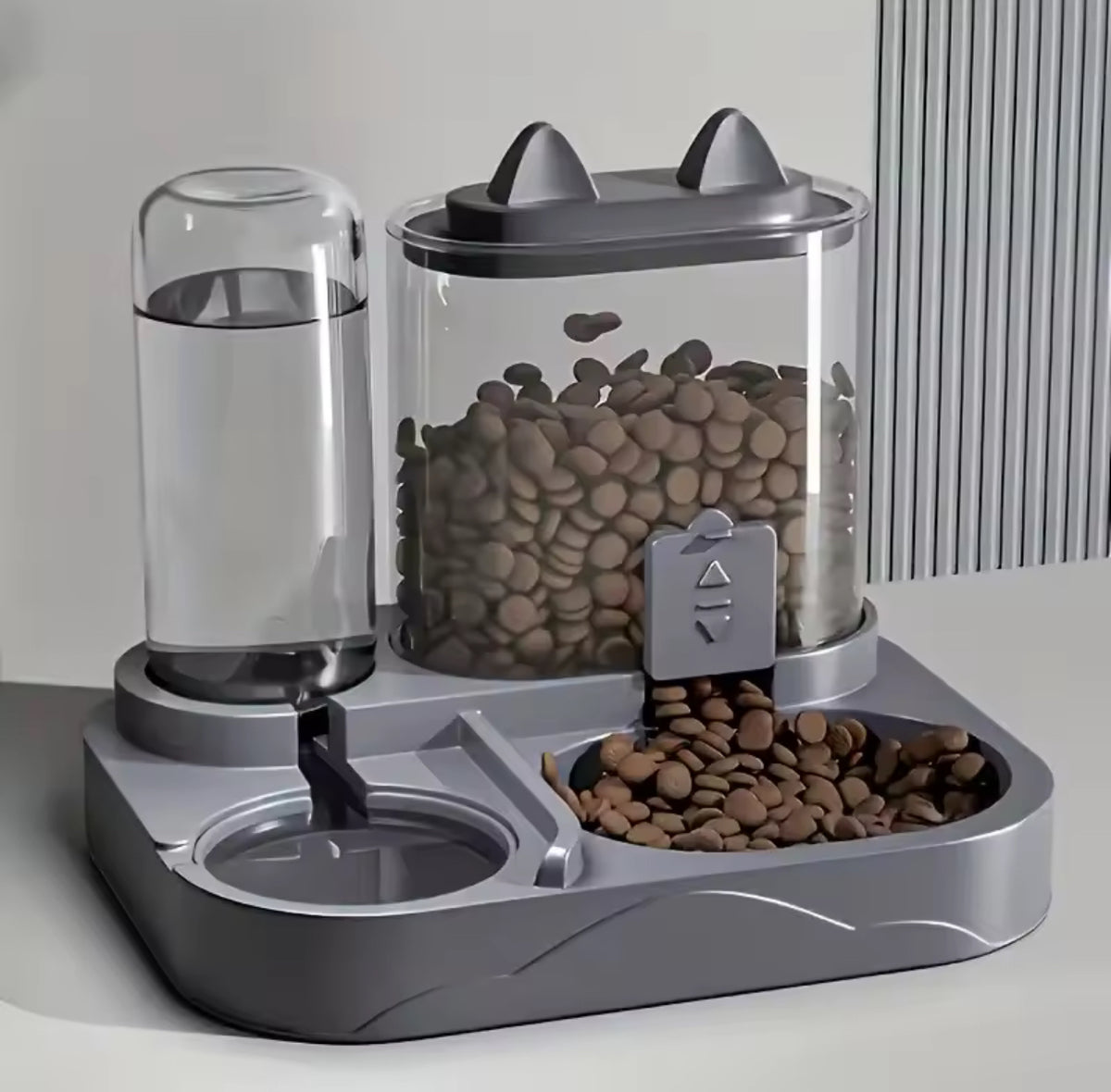 Àquapaw Hund PawStation 3-i-1 Smart Automatisk Mat& Vattenstation Självpåfyllande Vattendispenser