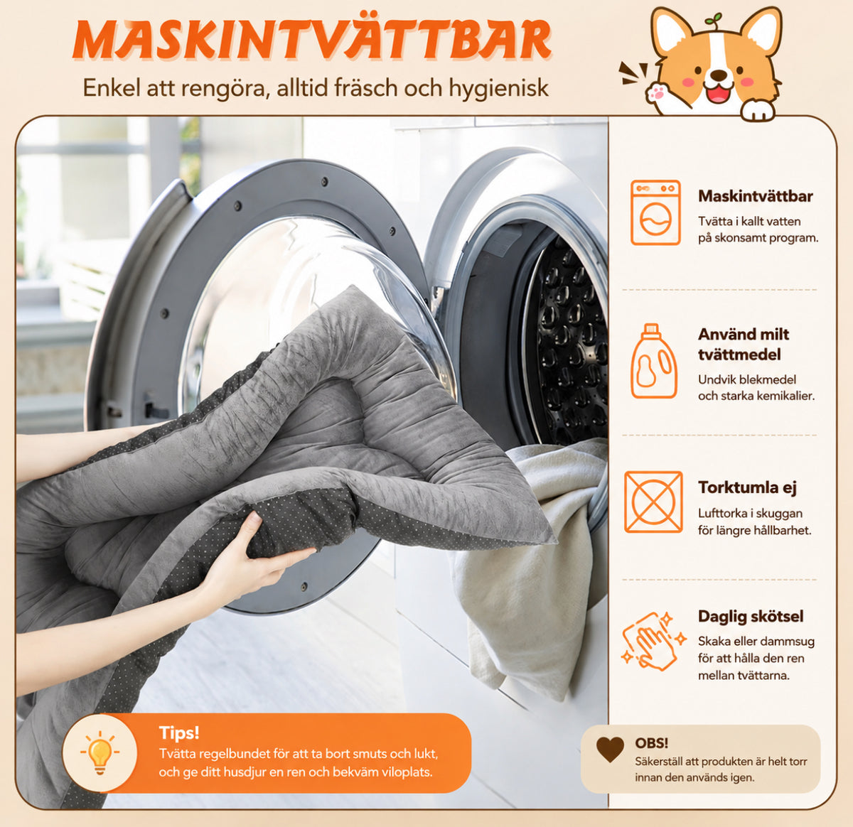 Hundbädd Mjuk och bekväm