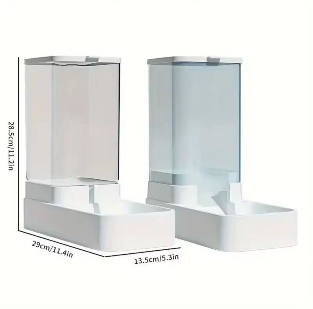 PetFlow 2-i-1 – Automatisk Mat- & Vattenautomat för Katt och Hund