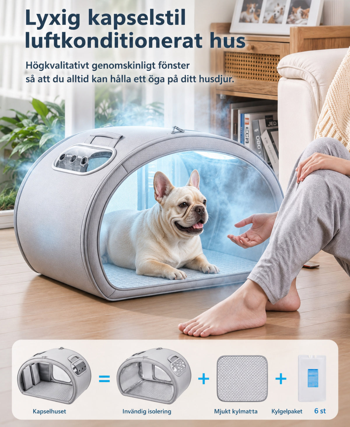 PetCool Capsule kylhuset för husdjur kombinerar smart design