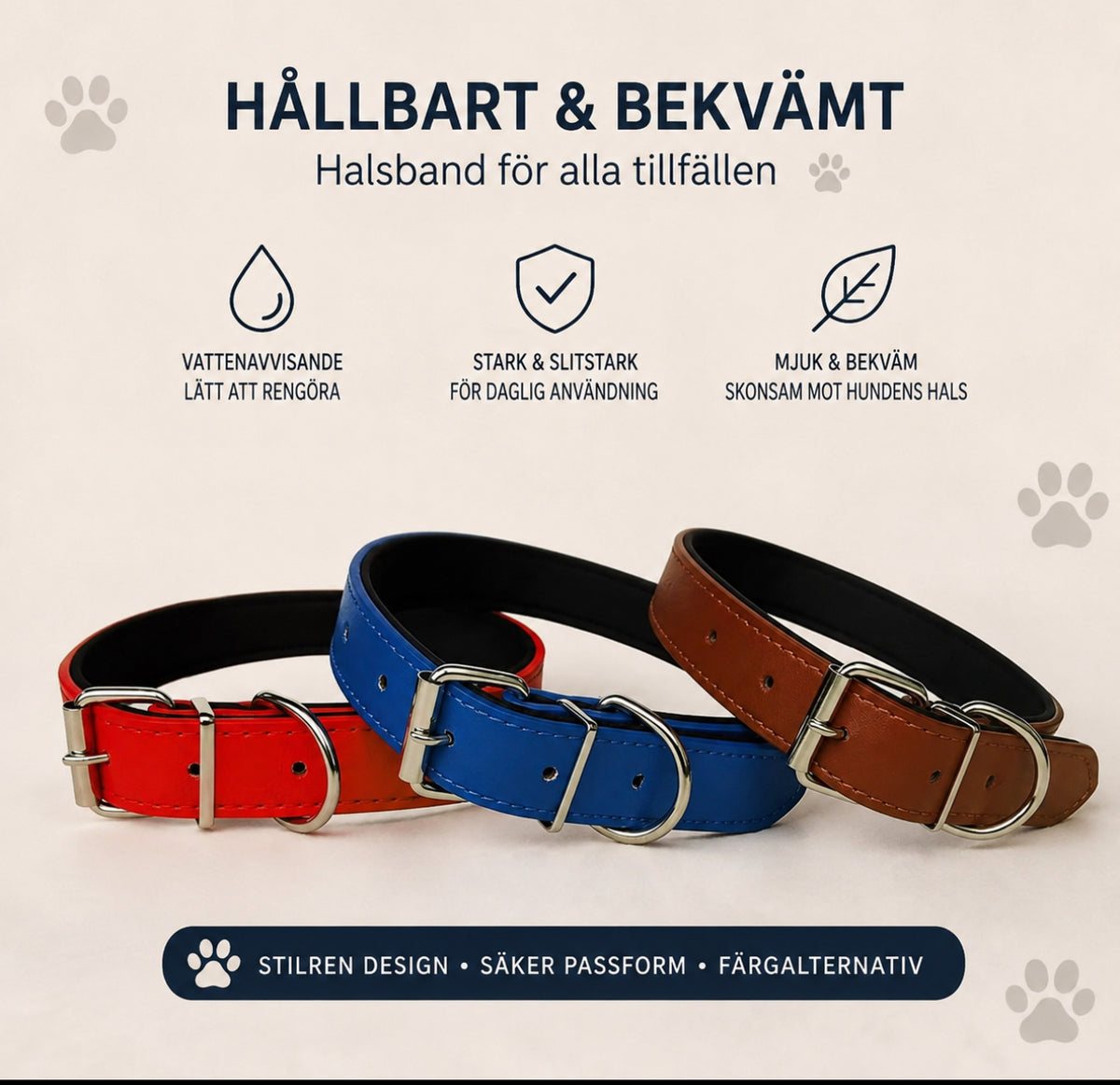 Hundhalsband – stilrent, bekvämt och slitstarkt