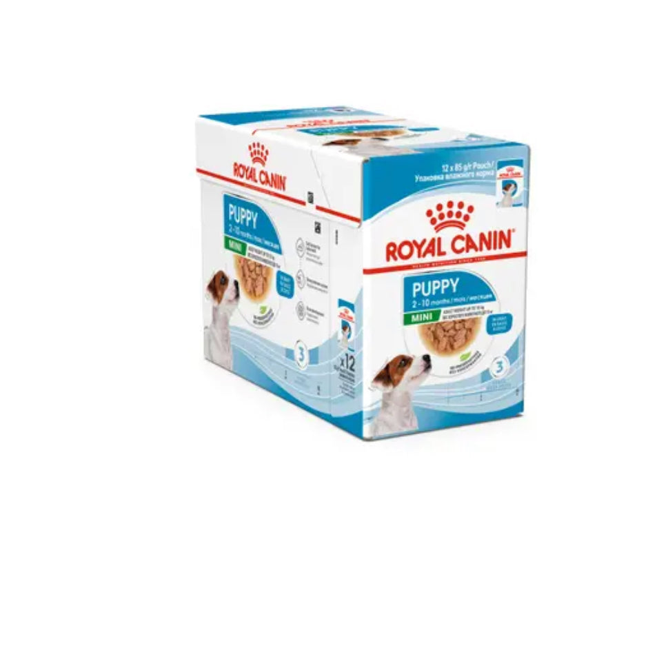 ROYAL CANIN Hund Foder - Anpassat för valpar och unghundar Mini Puppy Gravy